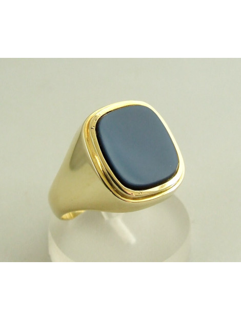 Christian Gouden ring met lichtblauwe lagensteen 8694 large