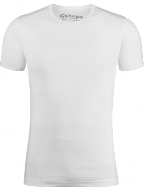 Garage Semi bodyfit t-shirt r-neck white 301-100 large