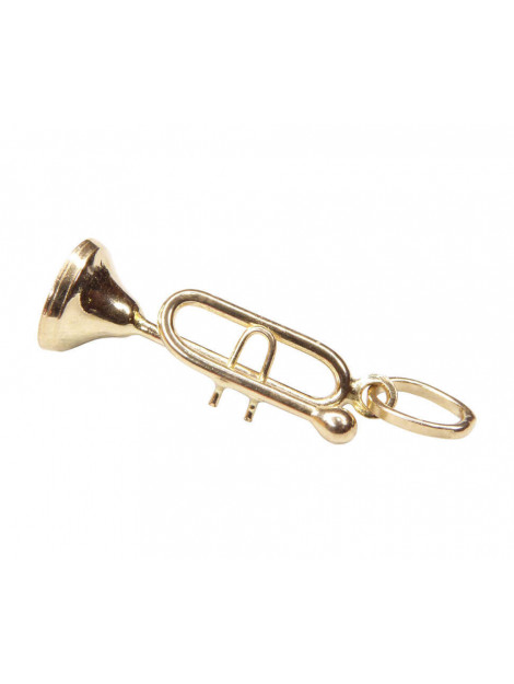 Christian Gouden trompet hanger 9D83-82745 large
