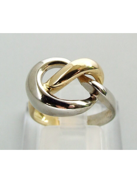 Atelier Christian Gouden gevlochten bicolor ring 32S67-7263JC large
