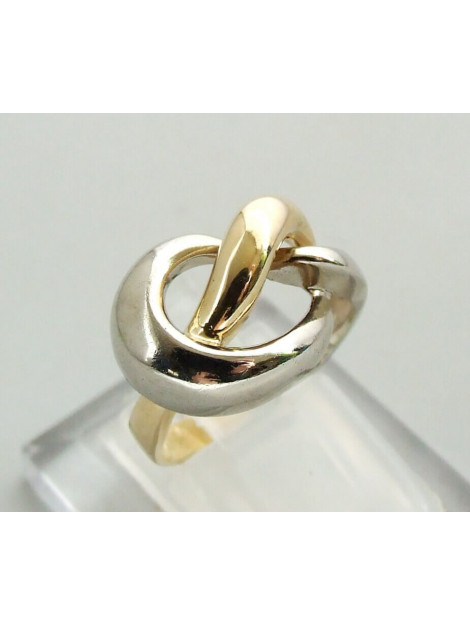 Atelier Christian Gouden gevlochten bicolor ring 32S67-7263JC large