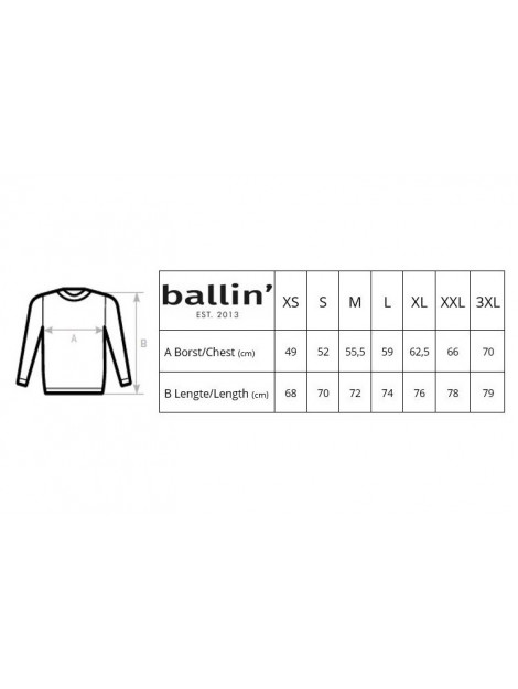Ballin Est. 2013 Tiger lines sweater SW-H00996-WHT-XS large