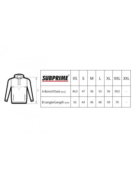 Subprime Hoodie stripe black WHO-STRIPE-BLK-XL large