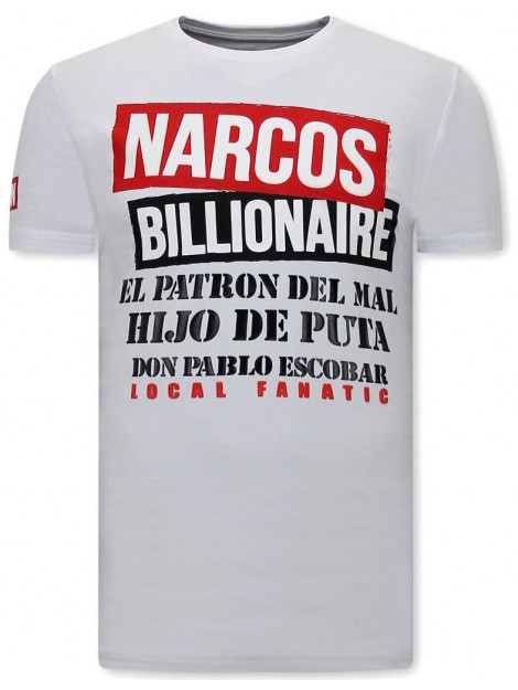 Local Fanatic T-shirt met print narcos 11-6485 large