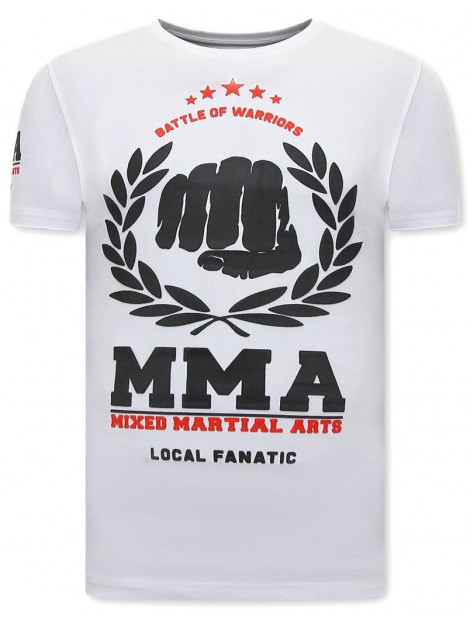 Local Fanatic T-shirt met print mma fighter nov-77 large