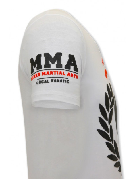 Local Fanatic T-shirt met print mma fighter nov-77 large