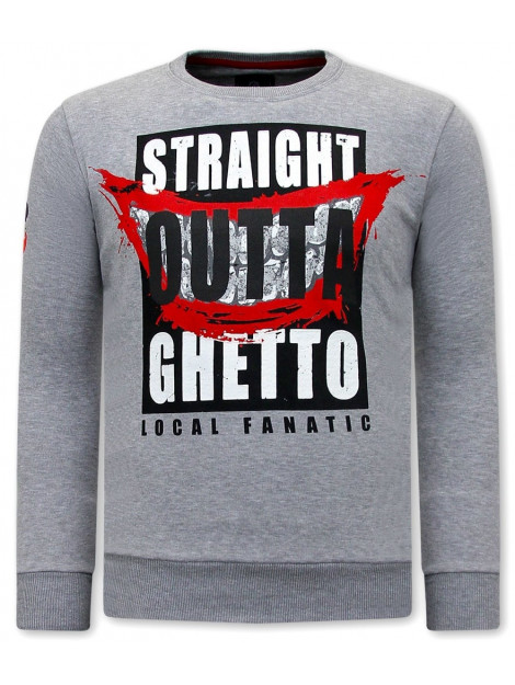 Local Fanatic Sweater straight outta ghetto 11-6426 large