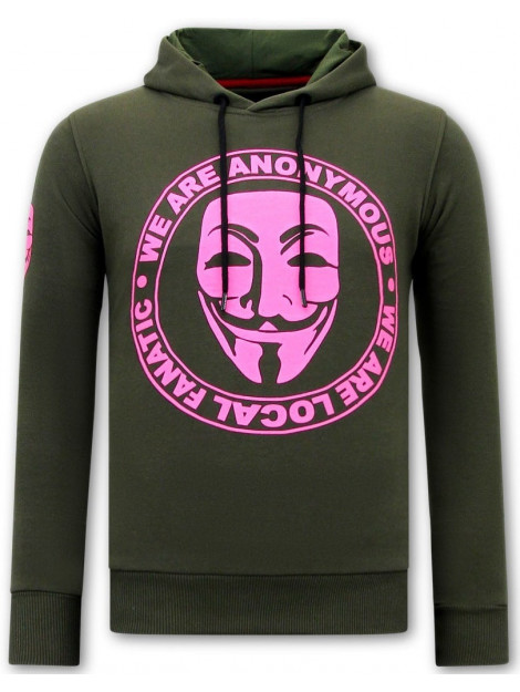 Local Fanatic Hoodie print we are anonymous 11-6452 large