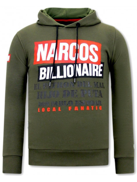 Local Fanatic Hoodie print narcos billionaire 11-6486 large