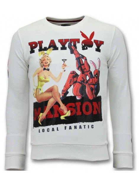 Local Fanatic Sweater the playtoy mansion 11-6391W large