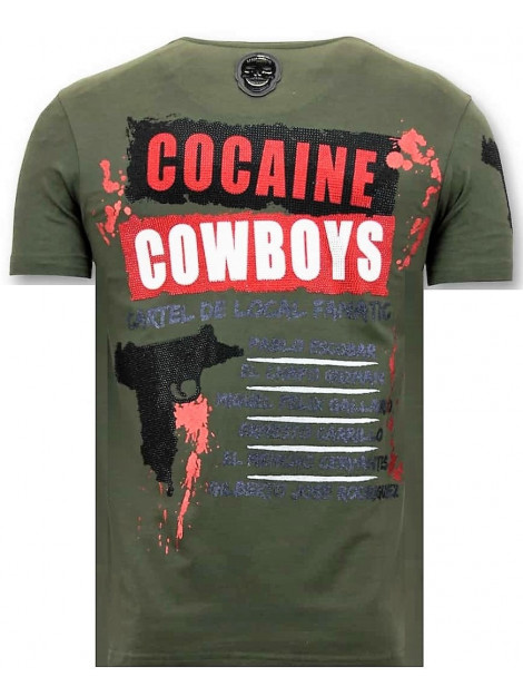 Local Fanatic T-shirt rhinestone los jefes de narcos 11-6372G large