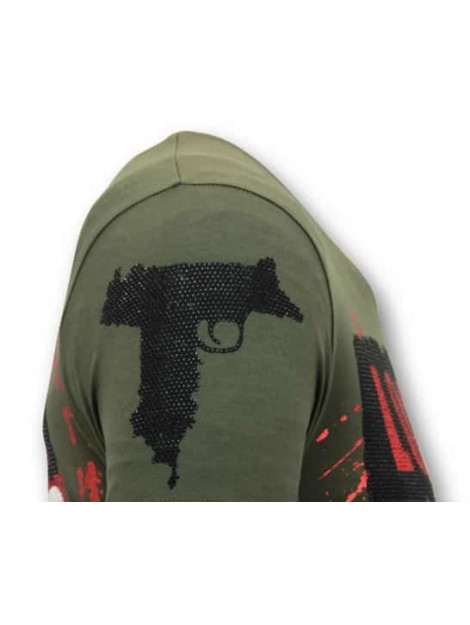 Local Fanatic T-shirt rhinestone los jefes de narcos 11-6372G large