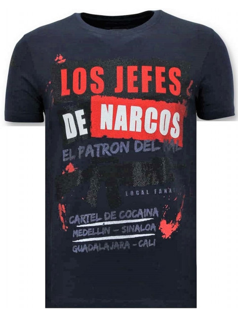Local Fanatic T-shirt los jefes de narcos 11-6372B large