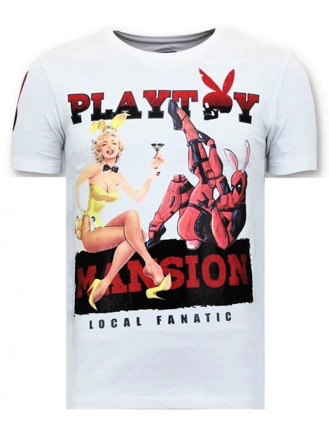 Local Fanatic T-shirt the playtoy mansion 11-6386W large