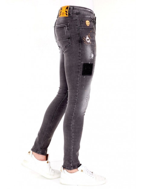 Local Fanatic Jeans met verfspatten 1034 LF-DNM-1034 large