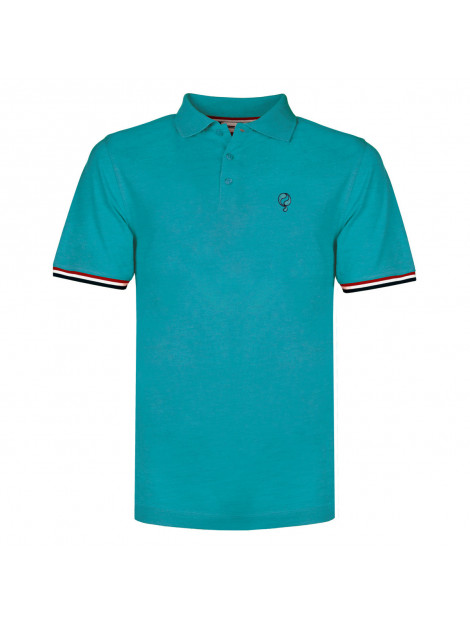 Q1905 Polo shirt bloemendaal aqua QM2311022-610-1 large