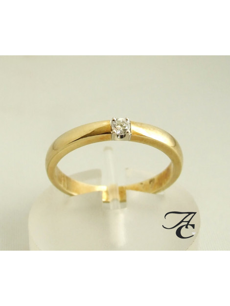 Atelier Christian Gouden ring met diamant 892G3-8745AC large