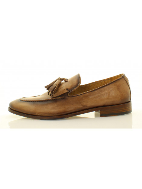 Giorgio 326101 suede instapper met flosjes in het cognac Instapschoenen Cognac 32610 large
