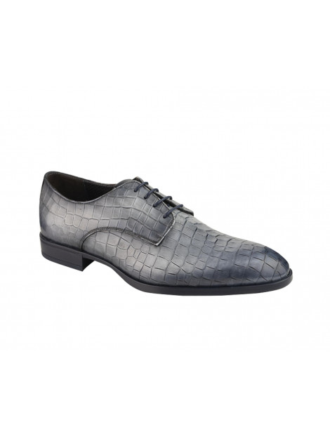 Giorgio 67354 blauw/grijs combi leren schoen Geklede schoenen Blauw - To Dressed