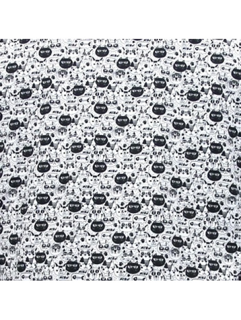 Tony Backer Satijn dierenprint zwart 3093 large