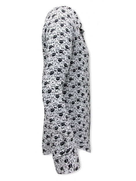 Tony Backer Satijn dierenprint zwart 3093 large