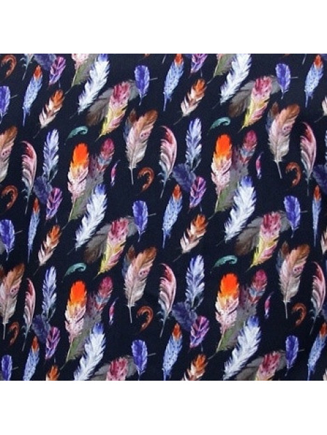 Tony Backer Satijn vogel veer print 3092 large