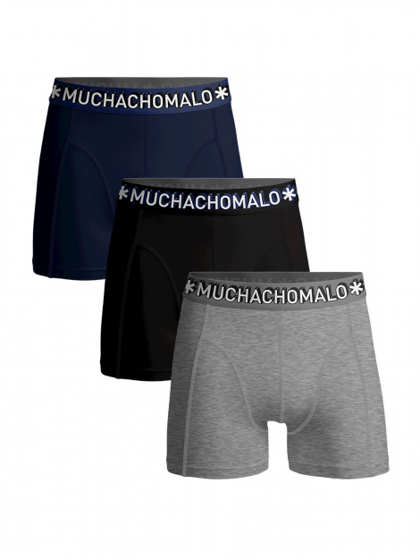 Muchachomalo Jongens 3-pack boxershorts effen SOLID1010-367Jnl_nl large