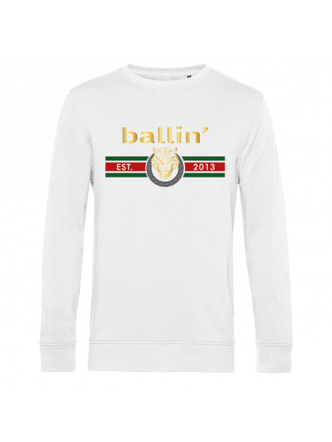 Ballin Est. 2013 Tiger lines sweater SW-H00996-WHT-XS large