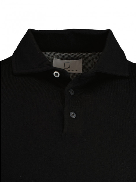Born with Appetite Anton polo pullover merino 21305an14/990 black 166563 large