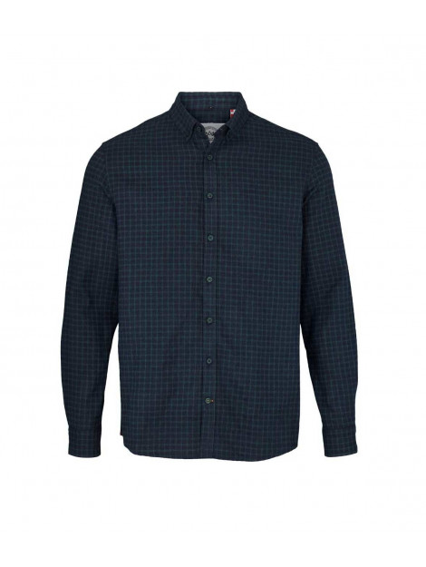 Kronstadt Johan flannel simple check shirt ks3463 navy/bottle green KS3463 large