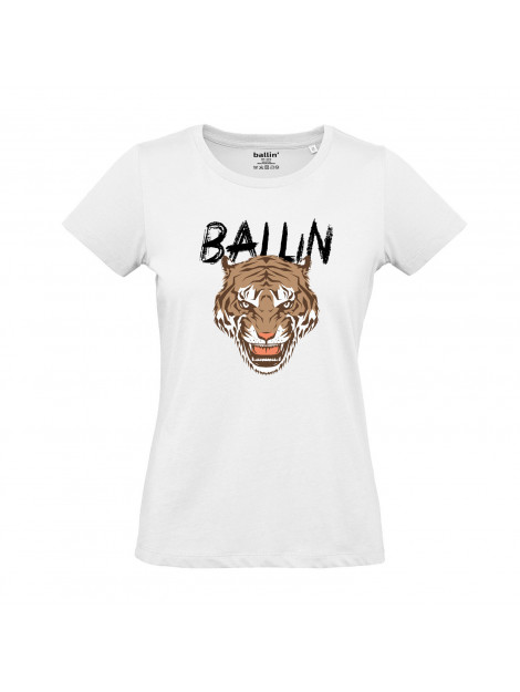 Ballin Est. 2013 Tiger shirt SH-D00991-WHT-XS large