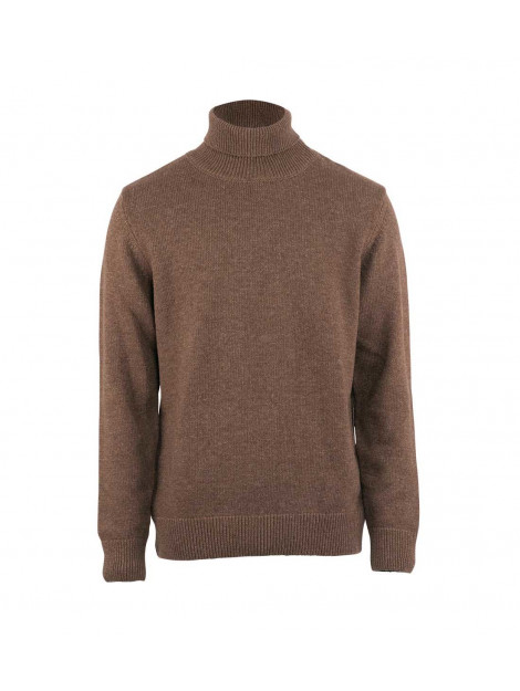 Kronstadt Andrew wool neck knit brown mel ks3133 KS3133 large