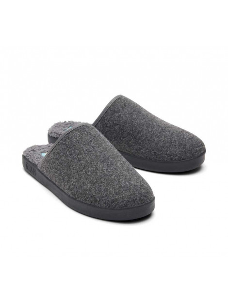 Toms Pantoffel harbor smoke grey repreve two tone felt 10016859 10016859 large