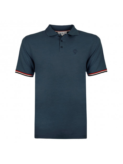 Q1905 Polo shirt bloemendaal donker denim QM2301022-604-1 large