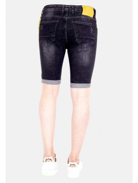 Local Fanatic Korte broek met verfspatten xxx LF-DNM-1022 large Local Fanatic Korte broek met verfspatten xxx LF-DNM-1022 large