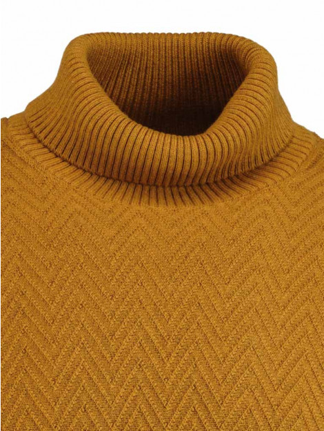 Bos Bright Blue Willy roll neck pullover fanc 21305wi10sb/550 roasted pecan 167129 large