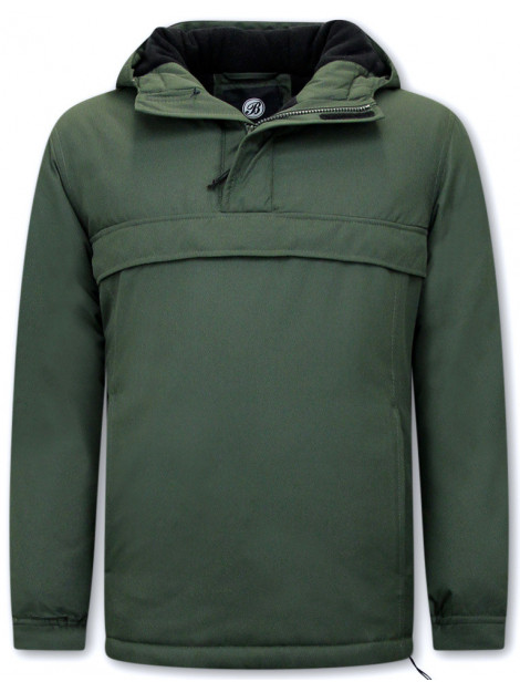 Beluomo Jas over je hoofd anorak winterjas 8592 large