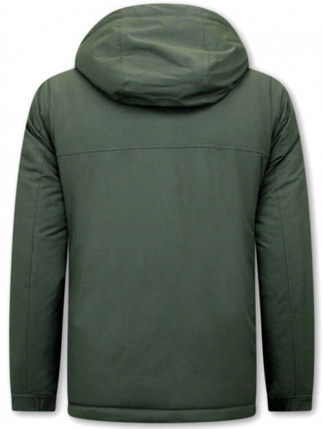 Beluomo Jas over je hoofd anorak winterjas 8592 large