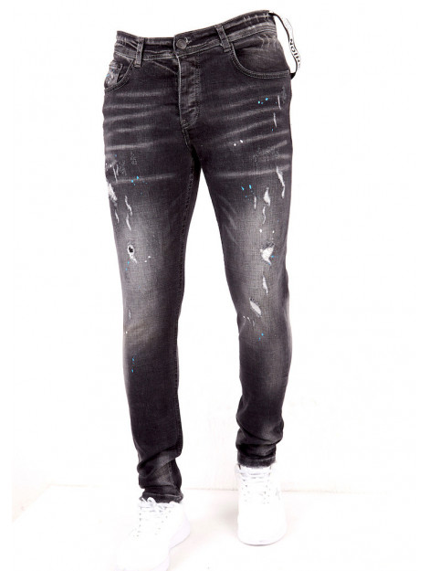 True Rise Stonewashed slimfit jeans stretch D&C-007 large