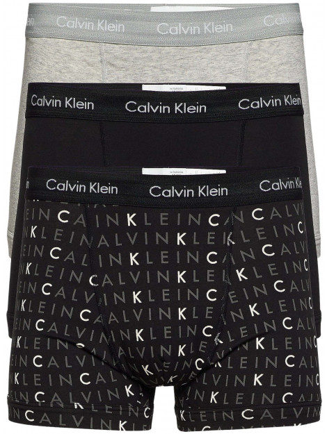 Calvin Klein Boxershorts 3-pack grijs Boxershorts 3-pack Grijs Zwart large