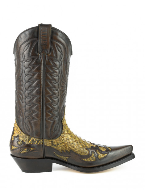 Mayura Boots Cowboy laarzen 1935-milanelo zamora/ camel 3- size 39 1935-MILANELO ZAMORA/PYTHON CAMEL 3- Size 46 large