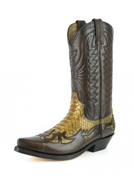 Mayura Boots Cowboy laarzen 1935-milanelo zamora/ camel 3- size 39 1935-MILANELO ZAMORA/PYTHON CAMEL 3- Size 46 large