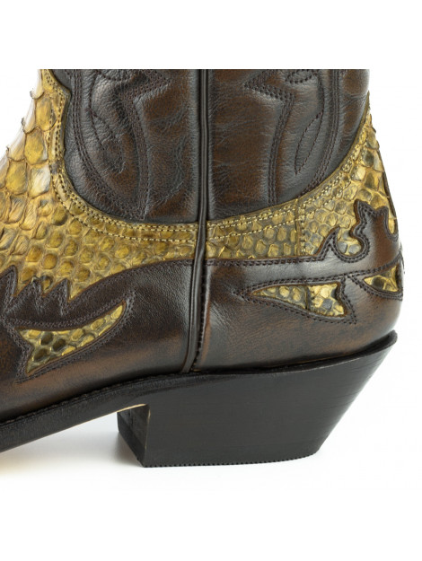 Mayura Boots Cowboy laarzen 1935-milanelo zamora/ camel 3- size 39 1935-MILANELO ZAMORA/PYTHON CAMEL 3- Size 46 large