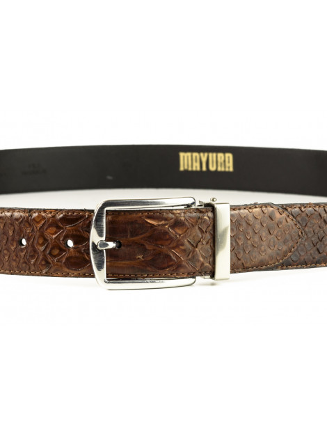 Mayura Boots Broekriem 810/35- natural 810/35-PYTHON NATURAL COGNAC large
