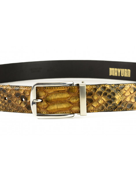 Mayura Boots Broekriem 810/35- natural cuero 810/35-PYTHON NATURAL CUERO large