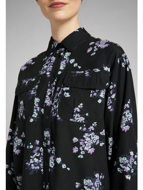 Lee L49uxm01 floral blouse black L49UXM01 large