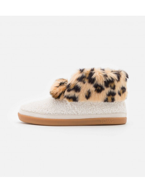 Toms Celeste natural faux shearling/ leopard pantoffel 10016795 large