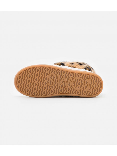 Toms Celeste natural faux shearling/ leopard pantoffel 10016795 large