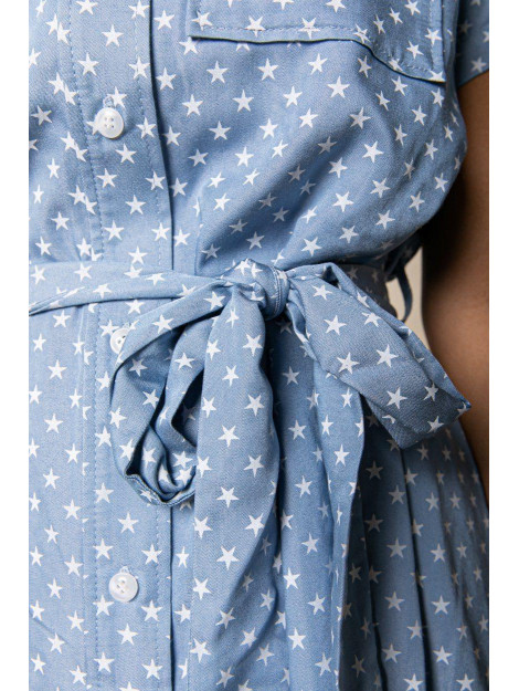 Colourful Rebel Dalia Star Shortsleeve Maxi Shirt 10190 large