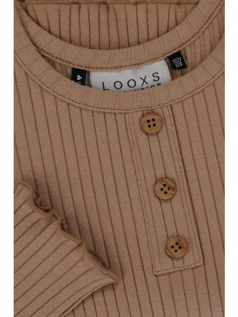 Looxs Revolution Top rib jersey knoopjes voor meisjes in de kleur 2211-5404-020 large